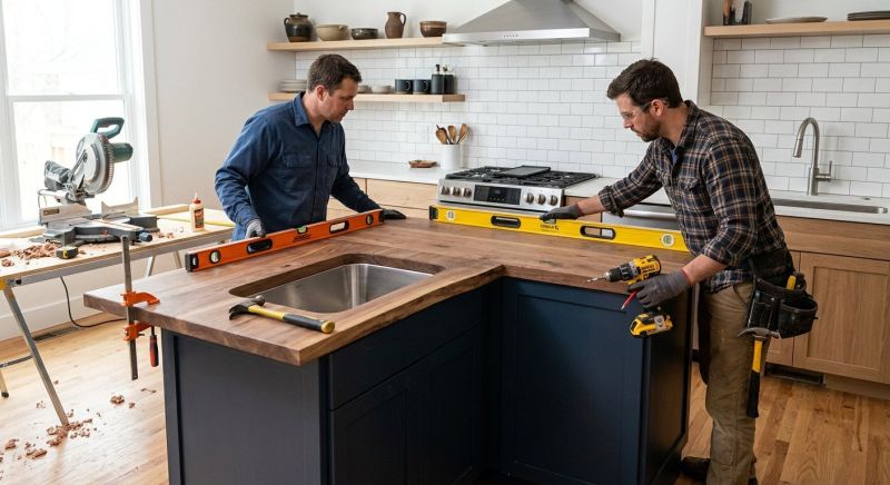 Butcher Block Installation in Santa Rosa, CA