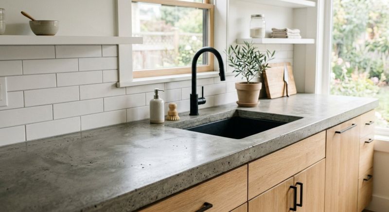 Cement Countertop Installation in Marin County, CA