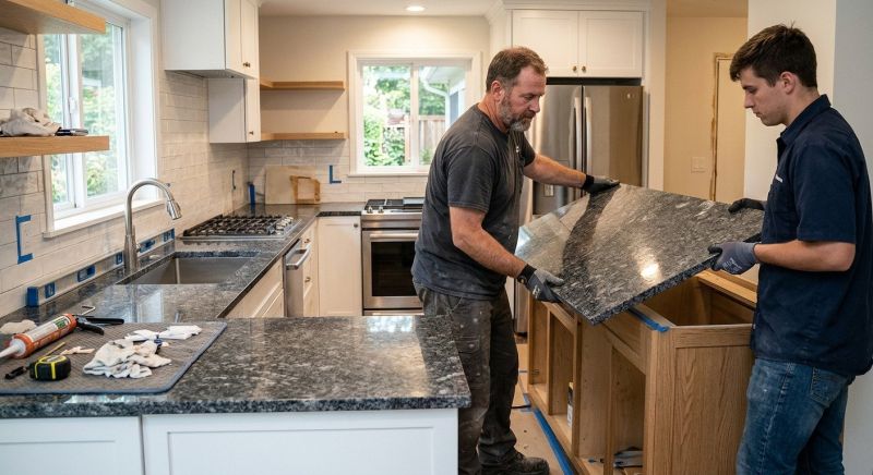 Granite Installation in Lake County, IL