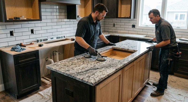 Granite Slab Installation in Napa, CA