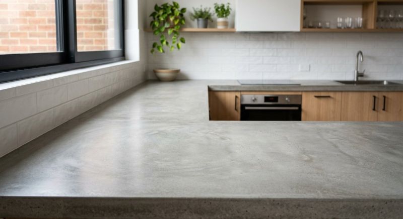 Poured Countertop Installation in Sonoma County, CA