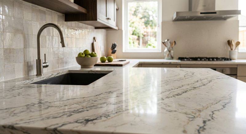Quartz Slab Installation in Sonoma County, CA
